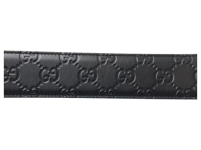 Gucci Gürtel aus schwarzem Leder - Ansicht 6
