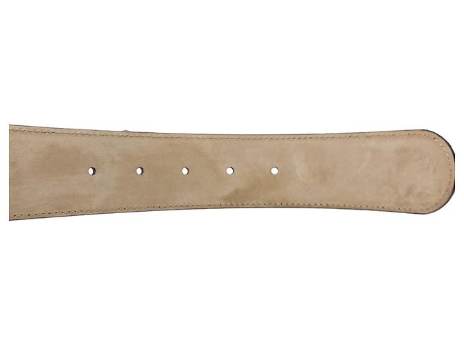 Gucci Gürtel aus schwarzem Leder - Ansicht 8