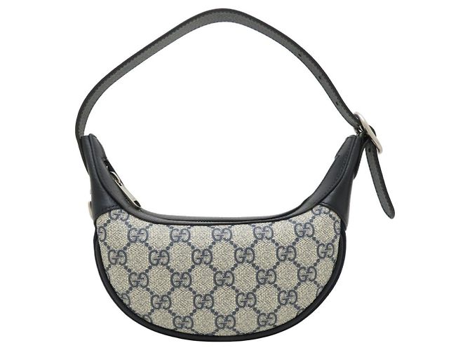 Borsa Mini Gucci 658551 Beige Blu navy - vista 2