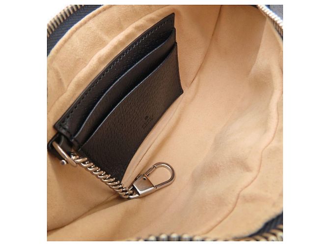 Borsa Mini Gucci 658551 Beige Blu navy - vista 6