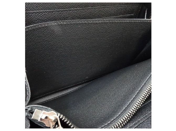 Cartera larga Louis Vuitton Monogram Eclipse Negro - vista 12