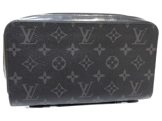 Cartera larga Louis Vuitton Monogram Eclipse Negro - vista 3