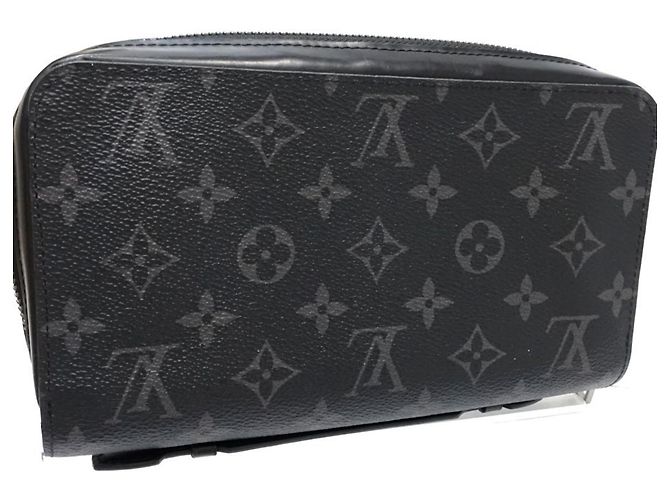 Cartera larga Louis Vuitton Monogram Eclipse Negro - vista 4