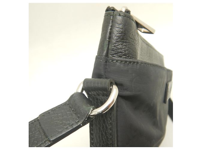 Borsa a tracolla Gucci GG in nylon e pelle Nero - vista 10