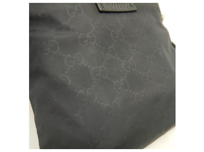 Borsa a tracolla Gucci GG in nylon e pelle Nero - vista 11