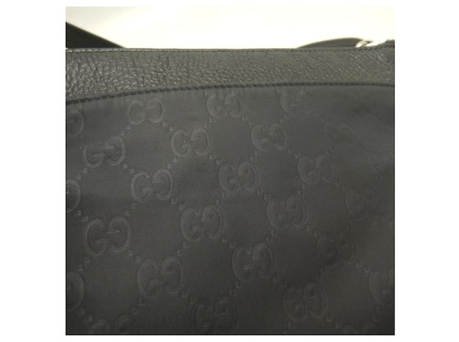 Borsa a tracolla Gucci GG in nylon e pelle Nero - vista 13
