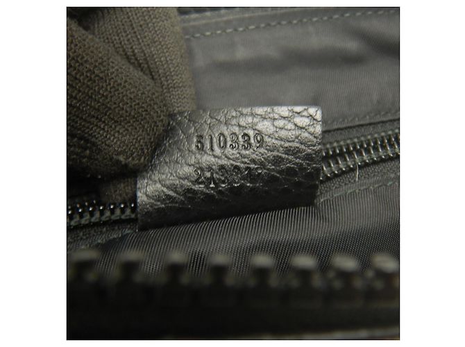 Borsa a tracolla Gucci GG in nylon e pelle Nero - vista 24
