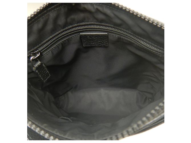 Borsa a tracolla Gucci GG in nylon e pelle Nero - vista 6