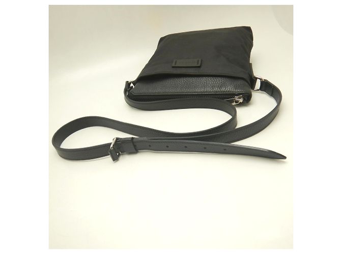 Borsa a tracolla Gucci GG in nylon e pelle Nero - vista 7