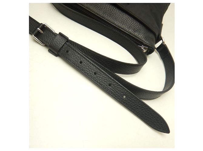 Borsa a tracolla Gucci GG in nylon e pelle Nero - vista 8