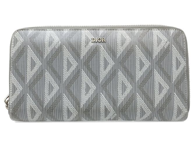 Cartera larga Christian Dior gris Castaño - vista 2