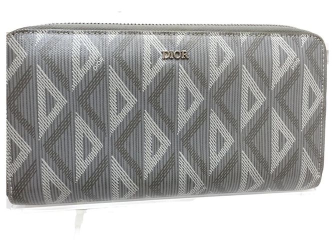Cartera larga Christian Dior gris Castaño - vista 3