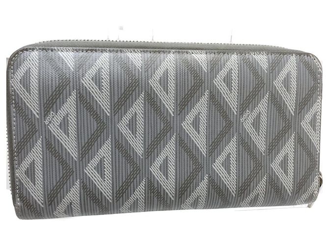 Cartera larga Christian Dior gris Castaño - vista 4