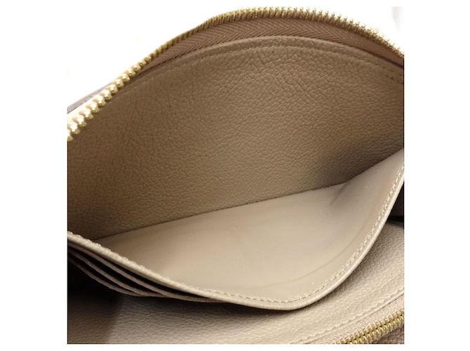 Portafoglio Lungo Louis Vuitton Monogram Empreinte Multicolore Beige - vista 10