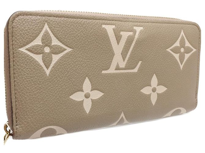 Portafoglio Lungo Louis Vuitton Monogram Empreinte Multicolore Beige - vista 3