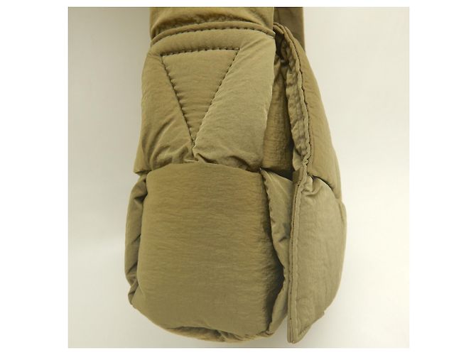 Borsa a tracolla piccola Padded Tech Cassette Bottega Veneta Cachi - vista 11