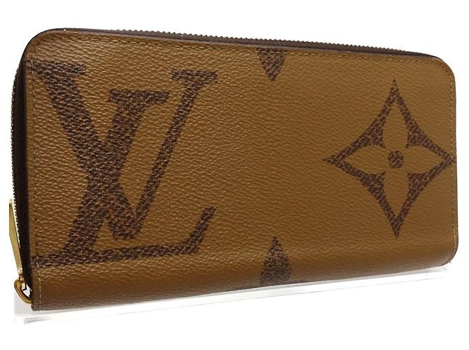 Cartera Larga Louis Vuitton Monogram Reverse Castaño - vista 3