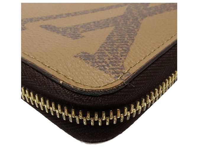 Cartera Larga Louis Vuitton Monogram Reverse Castaño - vista 5