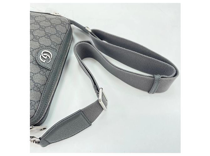 Borsa a tracolla Gucci Ophidia in grigio Marrone - vista 8