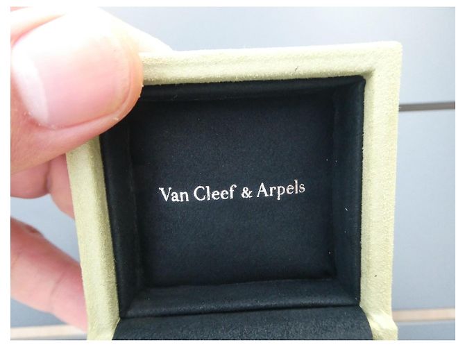 Van Cleef & Arpels Schmuckkästchen aus GRÜNEM Wildleder für kleinen Schmuck Schwarz - Ansicht 2