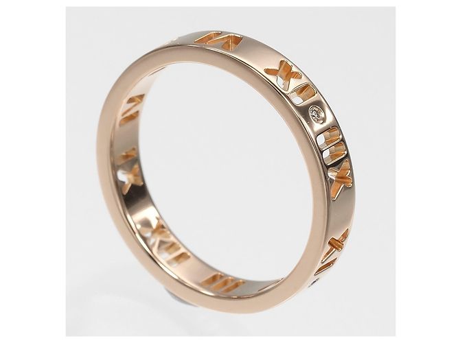 Tiffany & Co. Atlas Pierced Oro Giallo 18K e Diamanti 3.5mm D'oro - vista 2