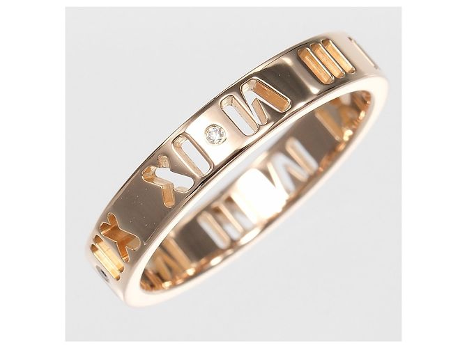 Tiffany & Co. Atlas Pierced Oro Giallo 18K e Diamanti 3.5mm D'oro - vista 5