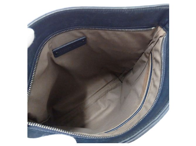 Borsa Bottega Veneta Intrecciato Giallo Blu navy - vista 5