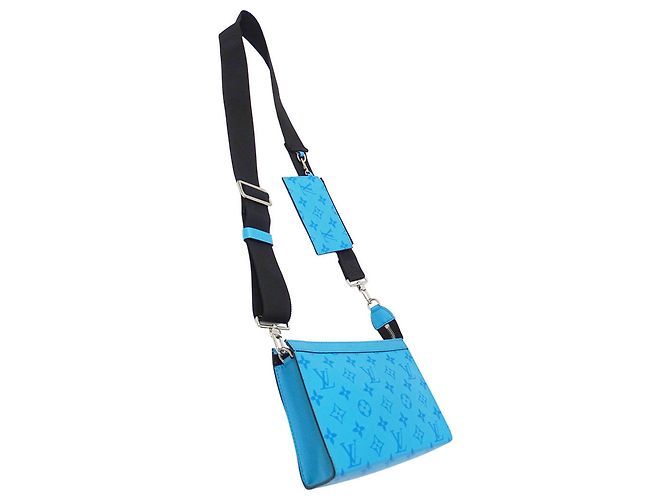 Borsa a mano Louis Vuitton Taigarama Blu - vista 4