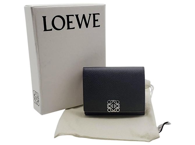 Cartera Tri-Fold de piel negra Loewe Negro - vista 10