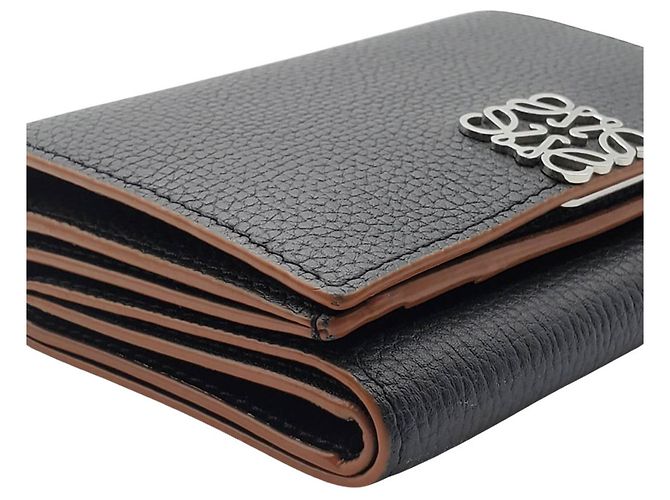 Cartera Tri-Fold de piel negra Loewe Negro - vista 5