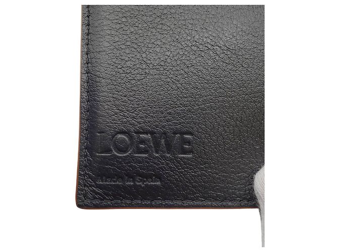 Cartera Tri-Fold de piel negra Loewe Negro - vista 8