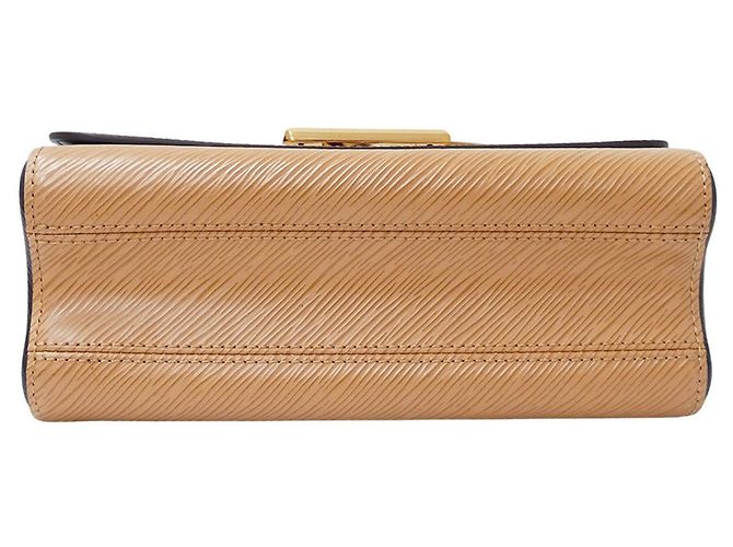 Twist Borsa a mano Louis Vuitton in pelle Epi Nero Cammello - vista 3