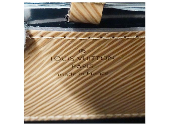 Twist Borsa a mano Louis Vuitton in pelle Epi Nero Cammello - vista 8