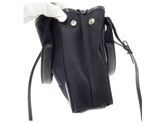 Borsa Balenciaga in tela nera Nero - vista 11