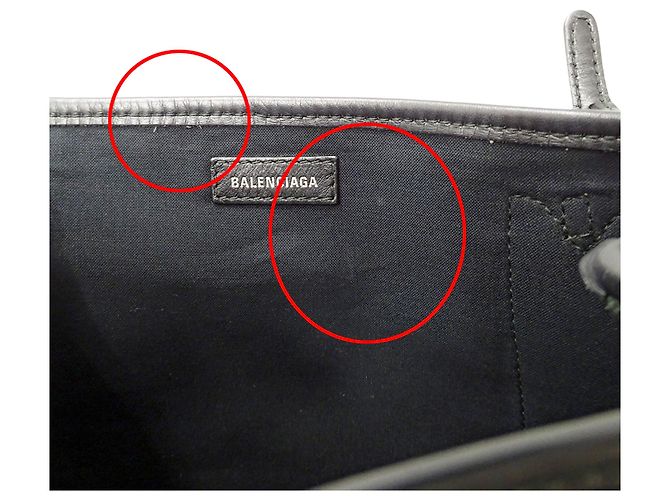 Borsa Balenciaga in tela nera Nero - vista 15