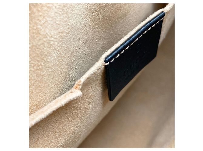 Borsa a spalla con catena Gucci GG Marmont Nero - vista 10