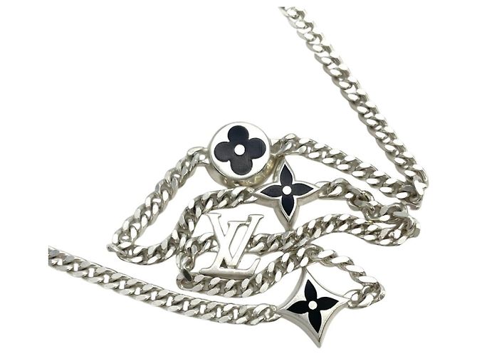 Collana Spike Charm Louis Vuitton Argento - vista 5