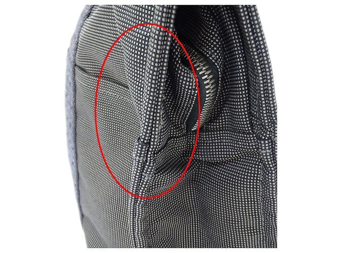 Hermès Sac Hermes Herline Tote MM en Canvas Noir - vue 8