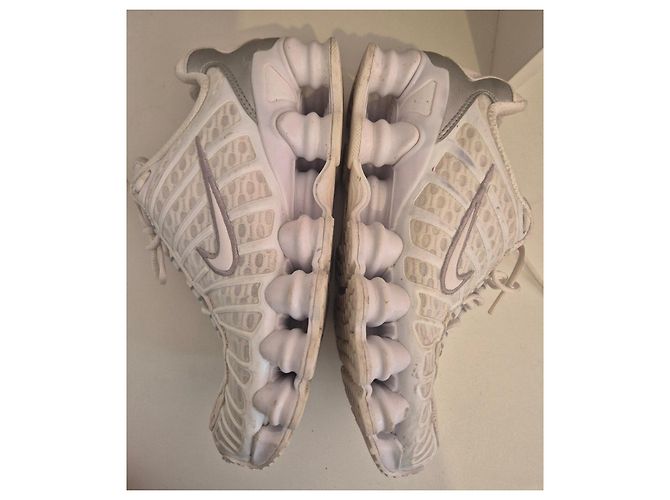 Nike Shox TL BQ3464-100 - Bianco Argento Rosso - vista 11