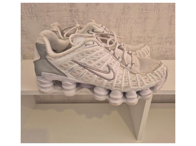 Nike Shox TL BQ3464-100 - Bianco Argento Rosso - vista 3