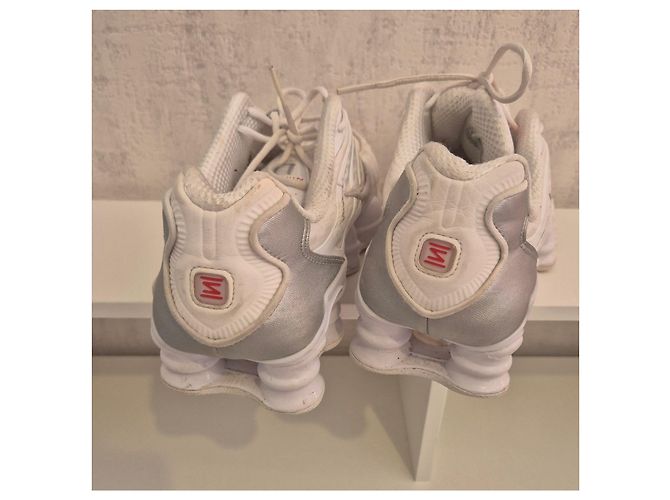 Nike Shox TL BQ3464-100 - Bianco Argento Rosso - vista 4