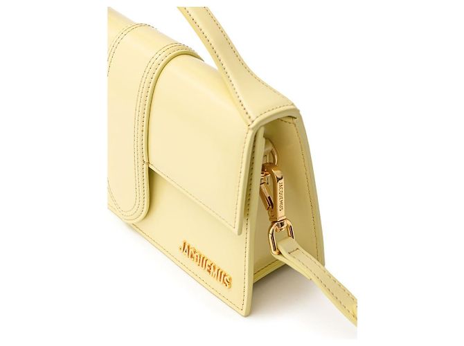 Jacquemus Le Bambinou Flap Leather Giallo - vista 3