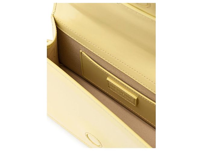 Jacquemus Le Bambinou Flap Leather Giallo - vista 4