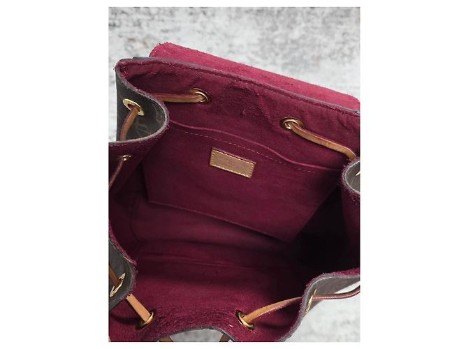 Zaino Louis Vuitton Montsouris Marrone - vista 12
