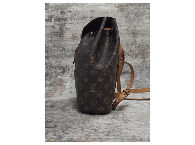 Zaino Louis Vuitton Montsouris Marrone - vista 4