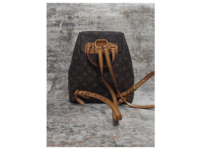 Zaino Louis Vuitton Montsouris Marrone - vista 5
