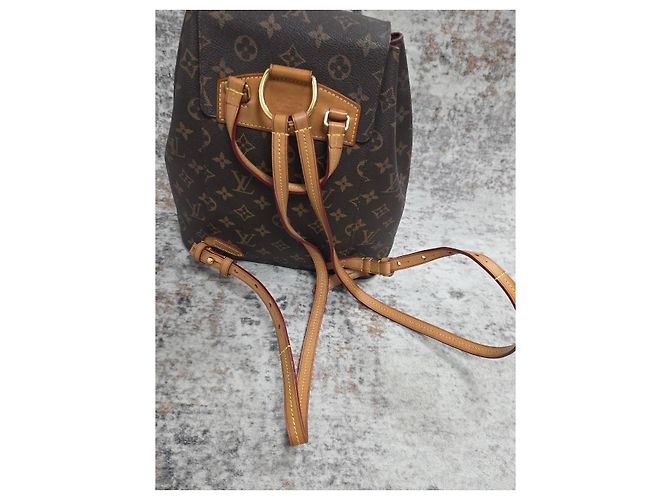 Zaino Louis Vuitton Montsouris Marrone - vista 6