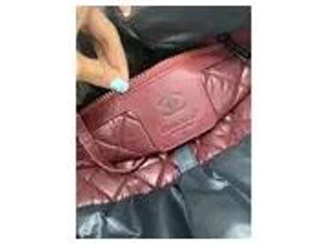 Borsa tote Chanel in nylon nero - vista 7