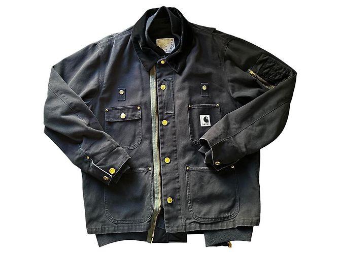 Giacca Carhartt x Sacai in Cotone Nero - vista 4