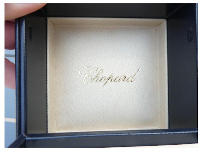 Chopard navy blue leather jewelry box for ring Beige - view 3